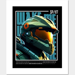 Halo game quotes - Master chief - Spartan 117 - BQ01-v8 Posters and Art